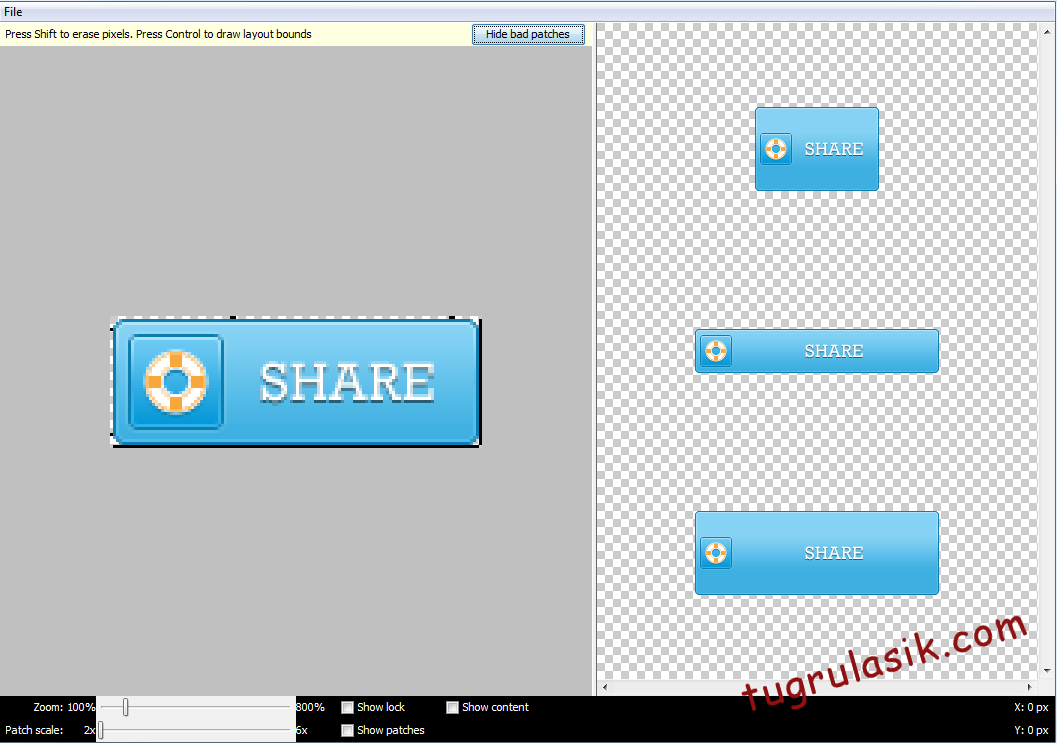 Android_tugrul_9patch_customshare_s